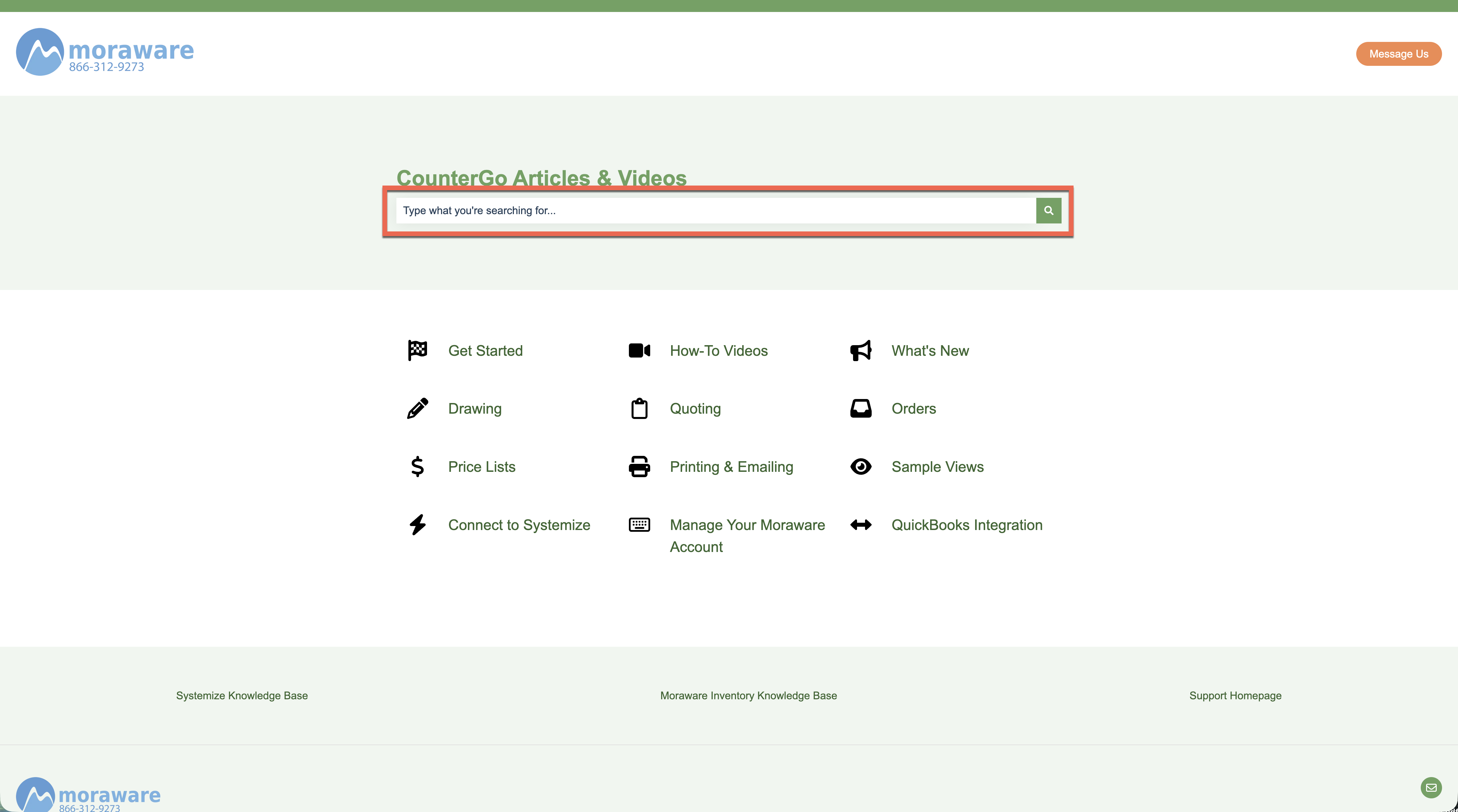 search the countergo knowledge base